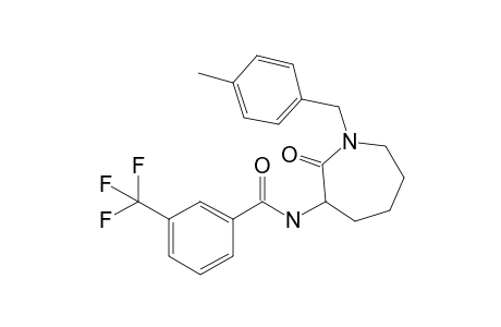 N-[1-(4-Methylbenzyl)-2-oxoazepan-3-yl]-3-(trifluoromethyl)benzamide