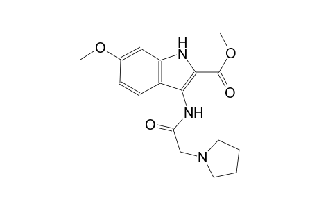 methyl 6-methoxy-3-[(1-pyrrolidinylacetyl)amino]-1H-indole-2-carboxylate
