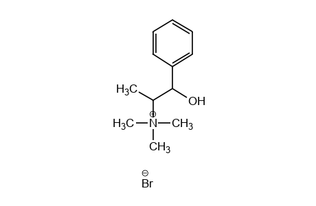 (-)-(beta-hydroxy-alpha-methylphenethyl)trimethylammonium bromide