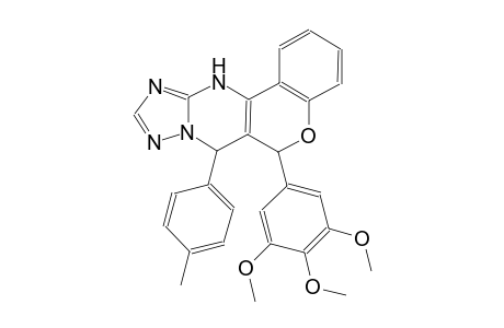 7-(4-methylphenyl)-6-(3,4,5-trimethoxyphenyl)-7,12-dihydro-6H-chromeno[4,3-d][1,2,4]triazolo[1,5-a]pyrimidine