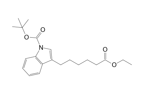Ethyl 6-[1'-(tert-butoxycarbonyl)indol-3'-yl]hexanoate
