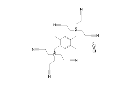 [(2,5-DIMETHYL-p-PHENYLENE)DIMETHYLENE]BIS[TRIS(2-CYANOETHYL)PHOSPHONIUM] DICHLORIDE