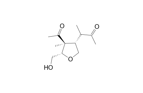 3-[(3S,4S,5S)-4-acetyl-4-methyl-5-methylol-tetrahydrofuran-3-yl]butan-2-one