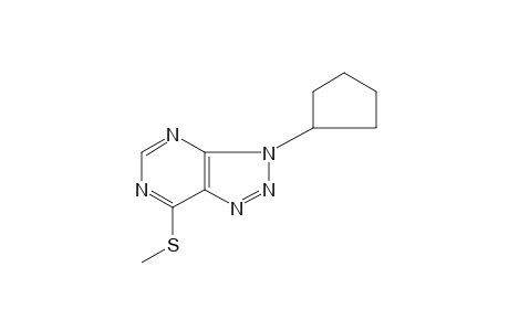 3-cyclopentyl-7-(methylthio)-3H-v-triazolo[4,5-d]pyrimidine