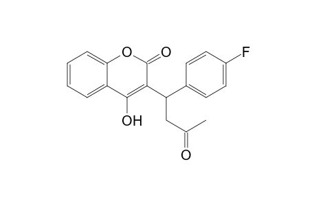 4-Hydroxy-3-[1'-(p-fluorophenyl)-3'-oxobutyl]-2H-1-benzopyran-2-one