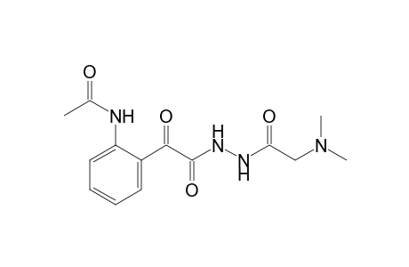 2'-{[2-(N,N-dimethylglycyl)hydrazino]glyoxyloyl}acetanilide