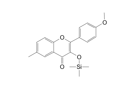 3-Hydroxy-4'-methoxy-6-methylflavone, trimethylsilyl ether