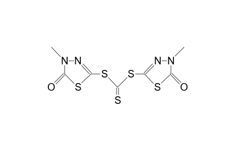 2-MERCAPTO-4-METHYL-delta2-1,3,4-THIADIAZOLIN-5-ONE,TRITHIOCARBONATE (2:1) (ESTER)