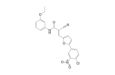 (2E)-3-[5-(4-chloro-3-nitrophenyl)-2-furyl]-2-cyano-N-(3-ethoxyphenyl)-2-propenamide