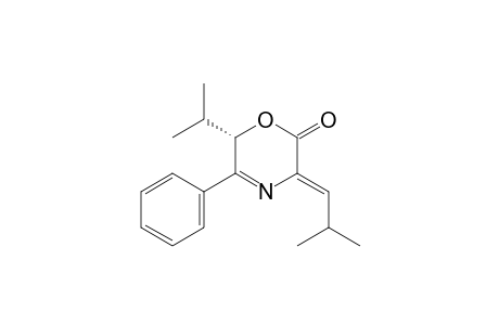(2S,5Z)-2-isopropyl-5-(2-methylpropylidene)-3-phenyl-2H-1,4-oxazin-6-one