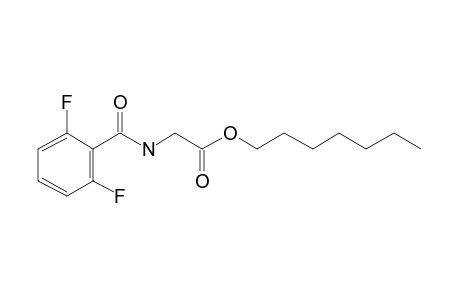 Glycine, N-(2,6-difluorobenzoyl)-, heptyl ester