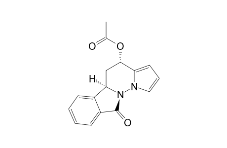 TRANS-12-ACETOXY-6,10B,11,12-TETRAHYDRO-PYRROLO-[1',2':2,3]-PYRIDAZINO-[6,1-A]-ISOINDOL-6-ONE