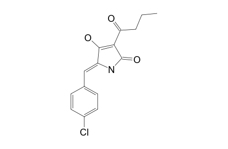 5-(4'-CHLOROBENZYLIDENE)-3-BUTANOYL-TETRAMIC-ACID