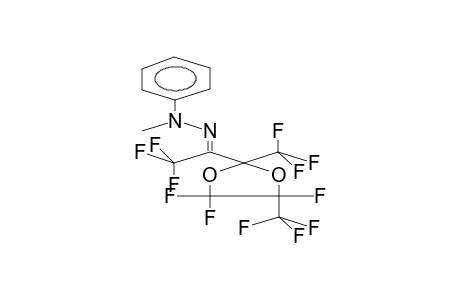 PERFLUOROMETHYL(2,4-DIMETHYL-1,3-DIOXOLAN-2-YL)KETONE, N-METHYL-N-PHENYLHYDRAZONE (ISOMER MIXTURE)