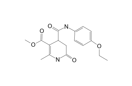 3-Pyridinecarboxylic acid, 4-[[(4-ethoxyphenyl)amino]carbonyl]-1,4,5,6-tetrahydro-2-methyl-6-oxo-, methyl ester