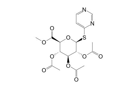 4-pyrimidinyl 1-thio-beta-D-glucopyranosiduronic acid, methyl ester, triacetate