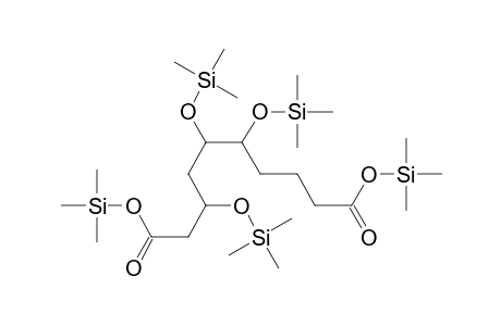 bis(Trimethylsilyl) 3,5,6-tris(trimethylsilyloxy)decanedioate