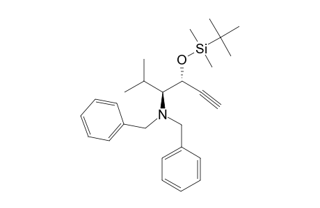 (3R,4S)-3-(TERT.-BUTYLDIMETHYLSILYLOXY)-4-(DIBENZYLAMINO)-5-METHYL-1-HEXYNE