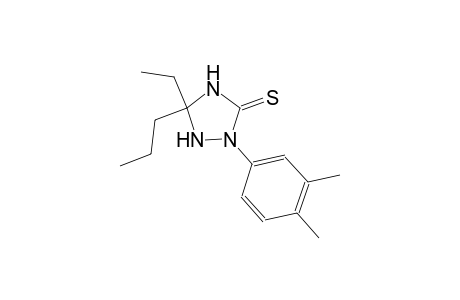 2-(3,4-dimethylphenyl)-5-ethyl-5-propyl-1,2,4-triazolidine-3-thione