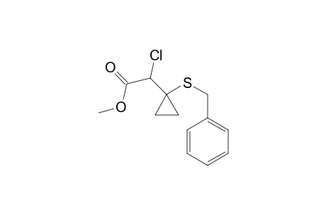 Methyl 2-[1-(benzylthio)cyclopropyl]-2-chloroacetate