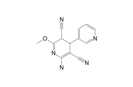 6-Amino-2-methoxy-4-(3-pyridinyl)-3,4-dihydropyridine-3,5-dicarbonitrile