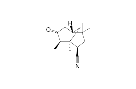 (+)-(1S,4R,5S,6R)-4,5,8,8-Tetramethyl-6-cyanoobicyclo[3.3.1]nonan-3-one