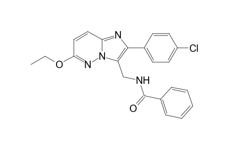 3-Benzamidomethyl-2-(4-chlorophenyl)-6-ethoxy-imidazo[1,2-b]-pyridazine