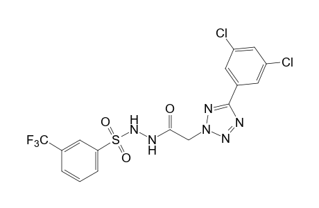 1-{[5-(3,5-dichlorophenyl)-2H-tetrazol-2-yl]acetyl}-2-[(alpha,alpha,alpha-trifluoro-m-tolyl)sulfonyl]hydrazine