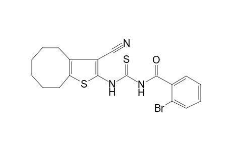 2-Bromanyl-N-[(3-cyano-4,5,6,7,8,9-hexahydrocycloocta[b]thiophen-2-yl)carbamothioyl]benzamide