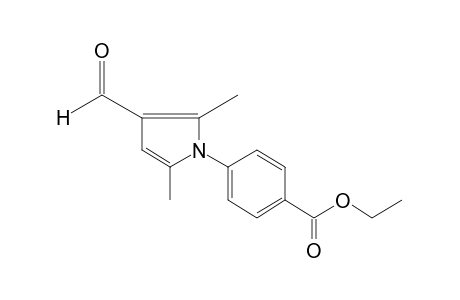 p-(2,5-dimethyl-3-formylpyrrol-1-yl)benzoic acid, ethyl ester