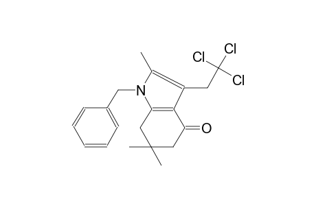 1-Benzyl-2,6,6-trimethyl-3-(2,2,2-trichloroethyl)-1,5,6,7-tetrahydro-4H-indol-4-one