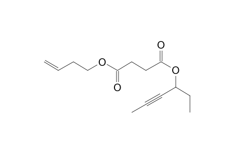 Succinic acid, hex-4-yn-3-yl but-3-en-1-yl ester