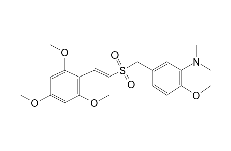 (E)-2,4,6-Trimethoxystyryl 3-amino-4-methoxybenzyl sulfone, N,N-dimethyl