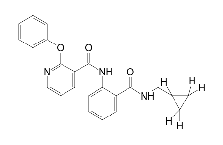 2'-[(cyclopropylmethyl)carbamoyl]-2-phenoxynicotinanilide