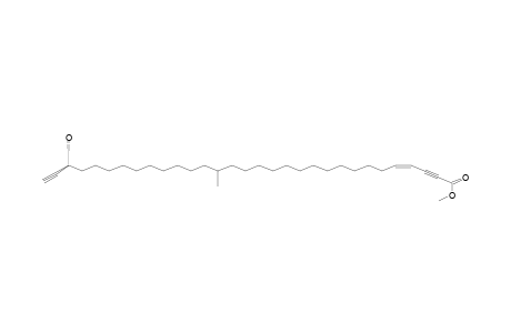 Aztequynol B methyl ester (29-hydroxy-18-methylhentriacontana-2,30-diyn-4-enoic acid methyl ester)