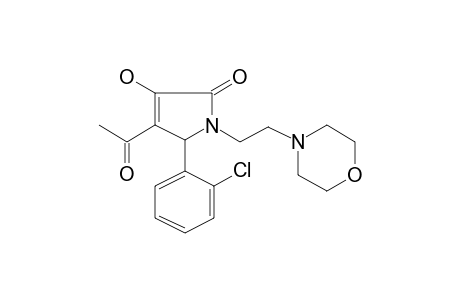 Pyrrol-2(5H)-one, 4-acetyl-5-(2-chlorophenyl)-3-hydroxy-1-[2-(4-morpholyl)ethyl]-