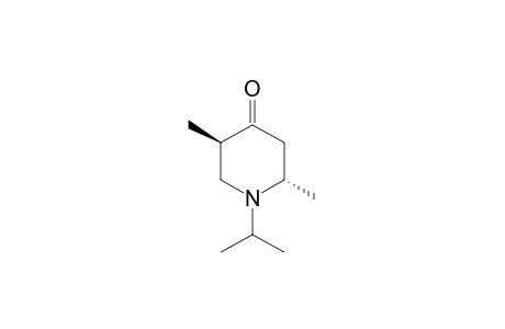 (2S,5R)-2,5-dimethyl-1-(propan-2-yl)piperidin-4-one