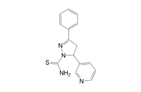3-Phenyl-5-(3'-pyridyl)-1-(thiocarbamoyl)-2-pyrazoline