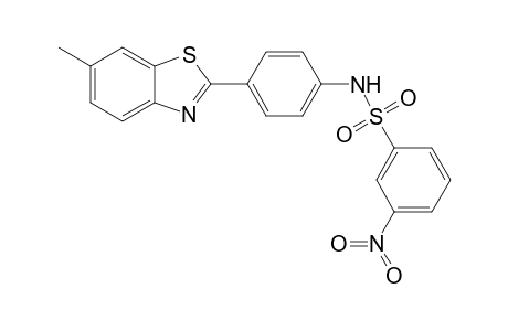 N-[4-(6-Methyl-1,3-benzothiazol-2-yl)phenyl]-3-nitrobenzenesulfonamide