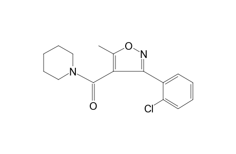 1-{[3-(o-chlorophenyl)-5-methyl-4-isoxazolyl] carbonyl}piperidine