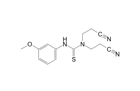 1,1-bis(2-cyanoethyl)-3-(m-methoxyphenyl)-2-thiourea