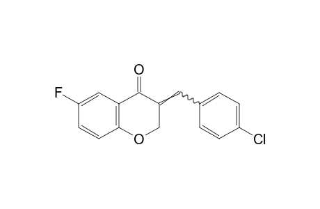 3-(p-chlorobenzylidene)-6-fluoro-4-chromanone