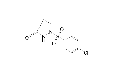 1-[(p-chlorophenyl)sulfonyl]-3-pyrazolidinone