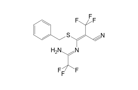 (1Z)-N'-[(Z,1Z)-1-(benzylsulfanyl)-2-cyano-3,3,3-trifluoro-1-propenyl]-2,2,2-trifluoroethanimidamide