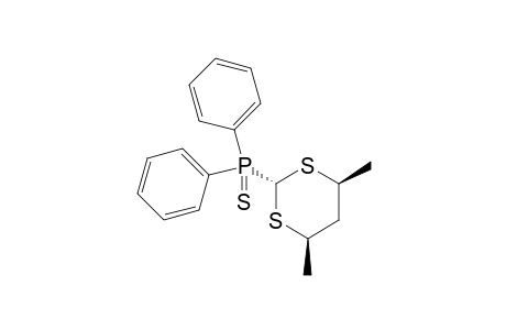 r-2-[Diphenyl(thiophosphinoyl)]-t-4,t-6-dimethyl-1,3-dithiane