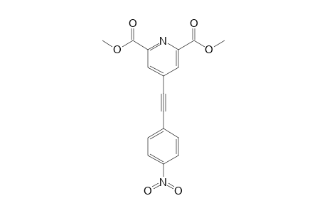 4-[2-(4-nitrophenyl)ethynyl]pyridine-2,6-dicarboxylic acid dimethyl ester