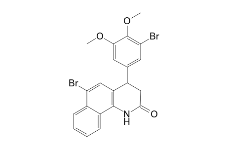 6-Bromo-4-(3-bromo-4,5-dimethoxy-phenyl)-3,4-dihydro-1H-benzo[H]quinolin-2-one