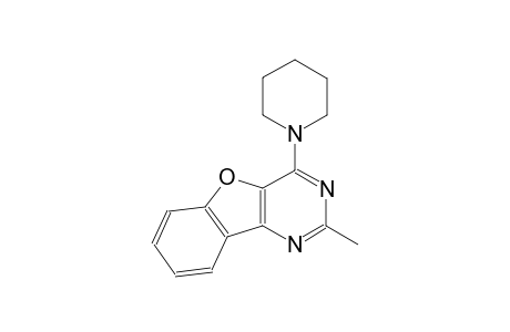 2-methyl-4-(1-piperidinyl)[1]benzofuro[3,2-d]pyrimidine