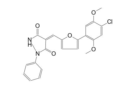 (4Z)-4-{[5-(4-chloro-2,5-dimethoxyphenyl)-2-furyl]methylene}-1-phenyl-3,5-pyrazolidinedione