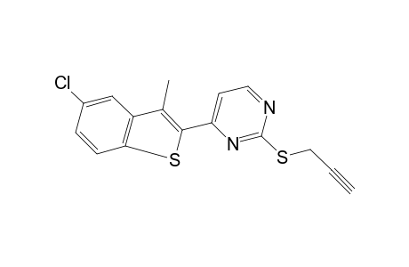 4-(5-chloro-3-methylbenzo[b]thien-2-yl)-2-[(2-propynyl)thio]pyrimidine